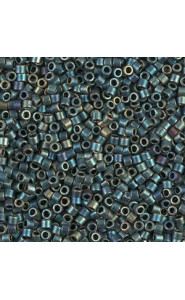 Miyuki delica beads 10/0 - Matted metallic green iris DBM-324